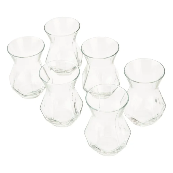 Lav 6'lı Çay Bardağı - Şeffaf - 165 ml - Görsel 3