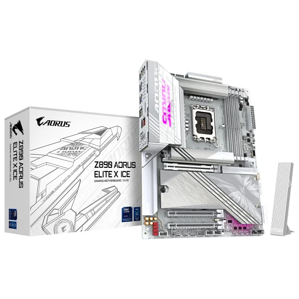 Gigabyte Z890 Aorus Elite X Ice Wi-Fi Intel LGA1851 DDR5 ATX Anakart - Görsel 3