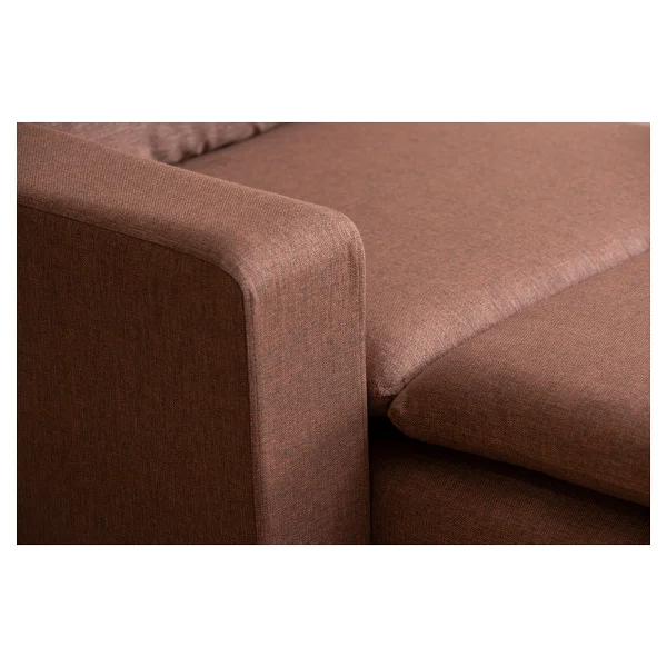 Pafu Lungo Modüler Daybed - Keten Açık Kahve Keten Açık Kahverengi - Görsel 5
