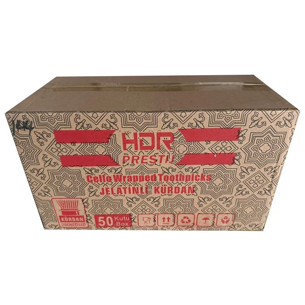 Hdr Burpak Jelatinli / Poşetli Ahşap Kürdan - 400 Adetlik 50 Paket - Görsel 7