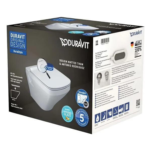 Duravit DuraStyle Rimless 45383900A1 Klozet Kapağı ve Asma Klozet - Görsel 3