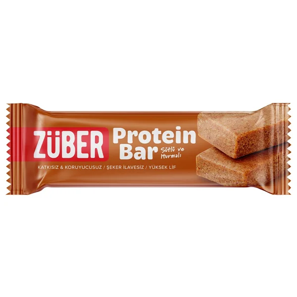 Züber Sütlü Hurmalı Protein Bar 35 gr 12'li - Görsel 7