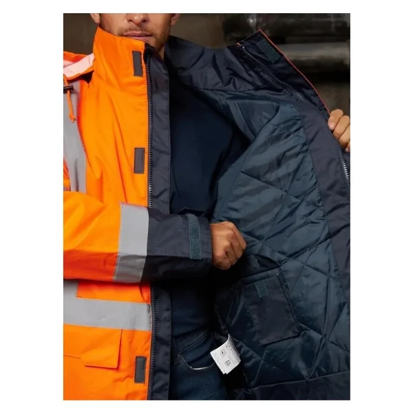 Delta Plus Easyvıew Su-Soğuk Geçirmez Oxford Parka İş Montu - Turuncu - Görsel 5