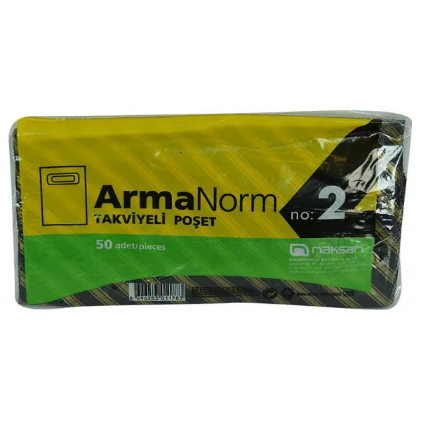 Arma Norm Takviyeli Çanta Poşet Karma Desen Renk 35 x 25 50 Adet No:2 - Görsel 3