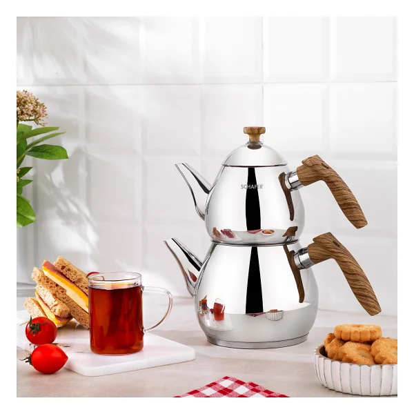 Schafer Tea Chef Küçük Boy Çelik Çaydanlık - Görsel 2