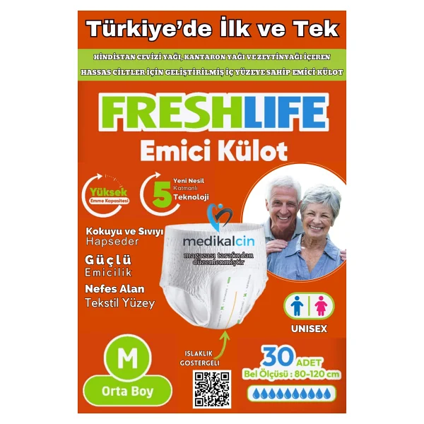 Freshlife Emici Külot Ekstra Büyük Boy XL 30'lu Hasta Bezi - Görsel 3