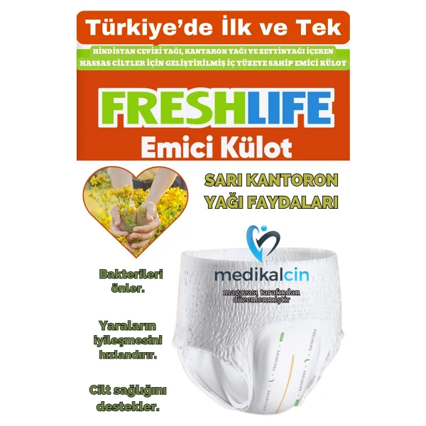 Freshlife Emici Külot Ekstra Büyük Boy XL 30'lu Hasta Bezi - Görsel 7