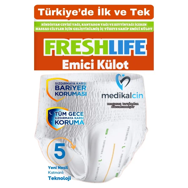 Freshlife Emici Külot Ekstra Büyük Boy XL 30'lu Hasta Bezi - Görsel 8