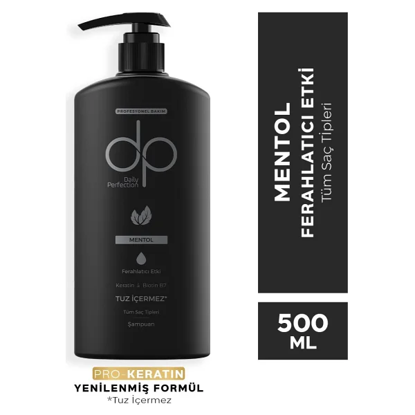 DP Daily Perfection Mentol Tuzsuz Şampuan 500 ml - Görsel 3