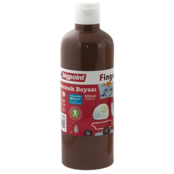 Bigpoint 500 ml Kahverengi Parmak Boyası - Görsel 3