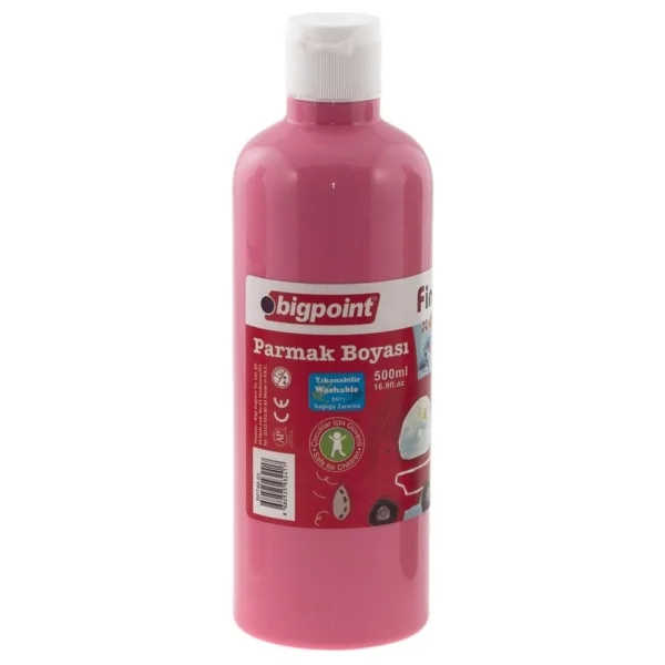 Bigpoint 500 ml Pembe Parmak Boyası - Görsel 3