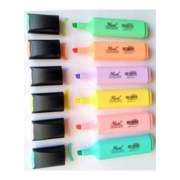 Masis Pastel 6 Renk Fosforlu Kalem - Görsel 2