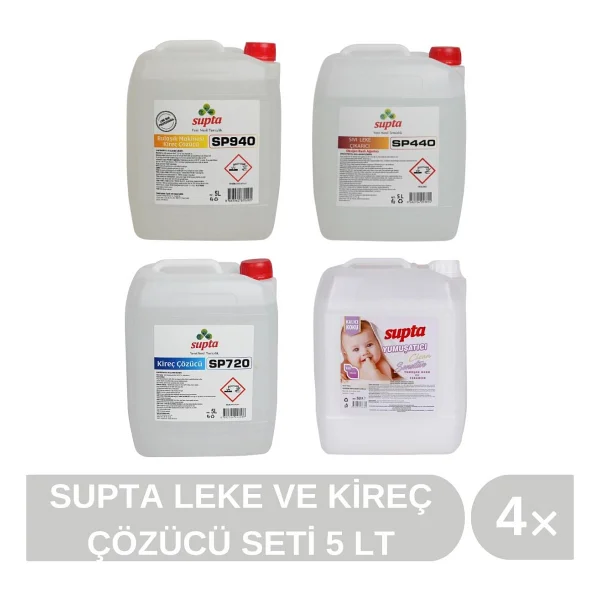 Supta Kireç ve Leke Çözücü Seti 5 LT - Görsel 2