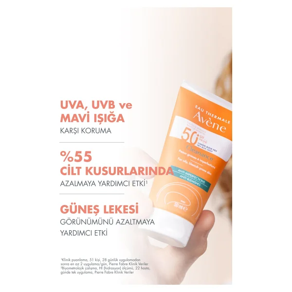 Avene Cleanance Anti-Blemish 50 ml 50 Faktör Güneş Kremi - Görsel 5