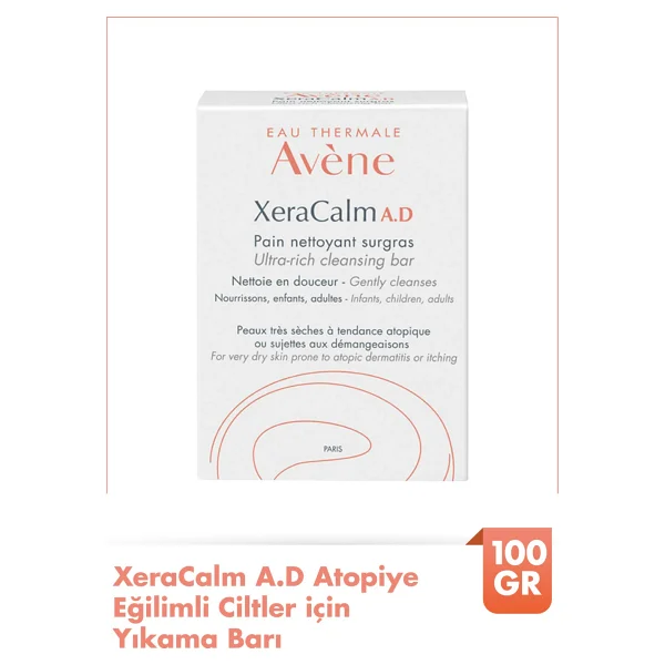 Avene XeraCalm A.D Ultra Rich Cleansing Bar 100 gr Sabun - Görsel 6