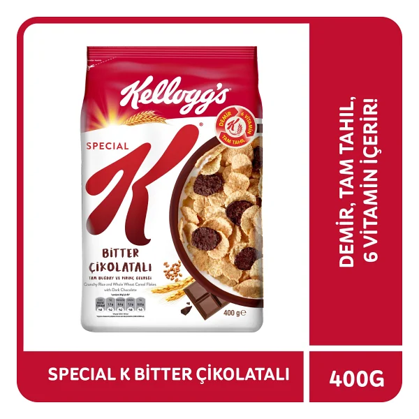 Kellogg's Special K Bitter Çikolatalı Kahvaltılık Gevrek 400 gr - Görsel 4