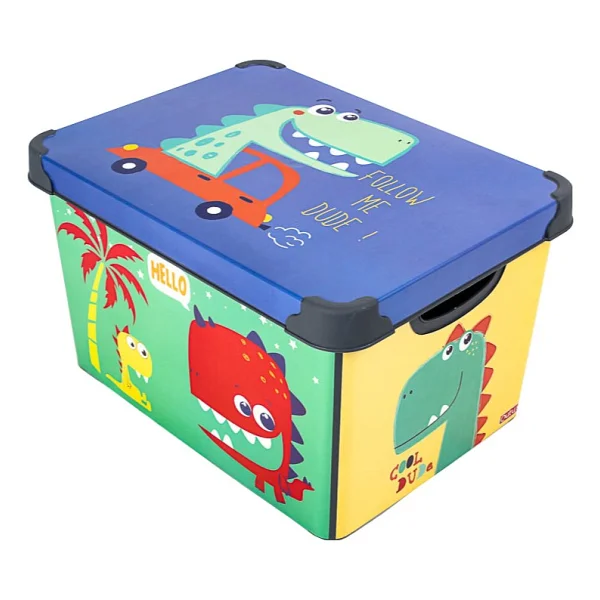 QUTU Style Box Dude Dekoratif Oyuncak Kutu Seti - 3x 20 Litre - Görsel 3
