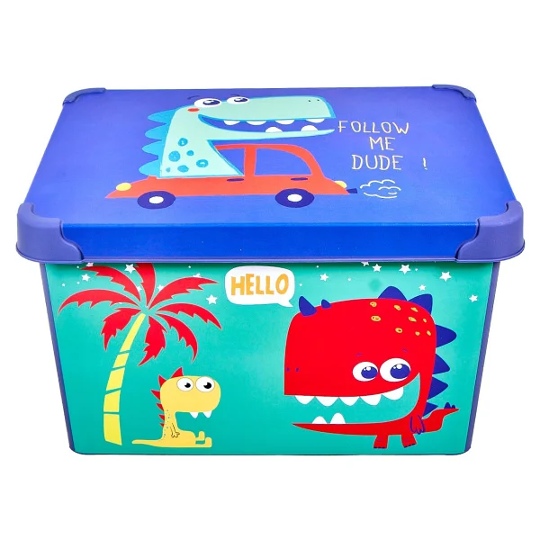 QUTU Style Box Dude Dekoratif Oyuncak Kutu Seti - 3x 20 Litre - Görsel 4