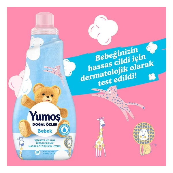 Yumoş Bebek Doğal Özler Konsantre Yumuşatıcı 1200 ml 3 Adet - Görsel 3