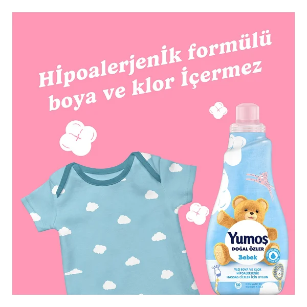Yumoş Bebek Doğal Özler Konsantre Yumuşatıcı 1200 ml 3 Adet - Görsel 6