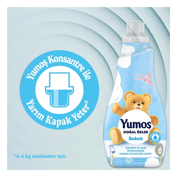 Yumoş Bebek Doğal Özler Konsantre Yumuşatıcı 1200 ml 3 Adet - Görsel 7
