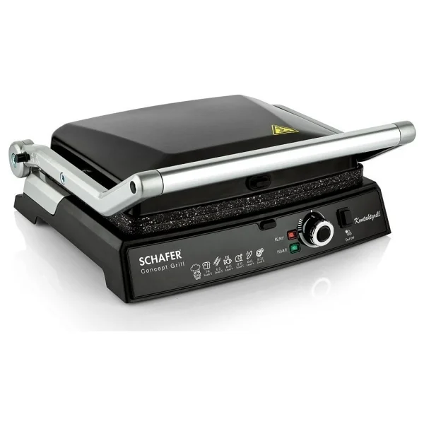 Schafer Concept Grill 2000 W Tost Makinesi Siyah - Görsel 4