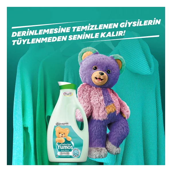 Yumoş Hassas Tüylenme Karşıtı Sıvı Deterjan 42 Yıkama 2.52 lt - Görsel 7