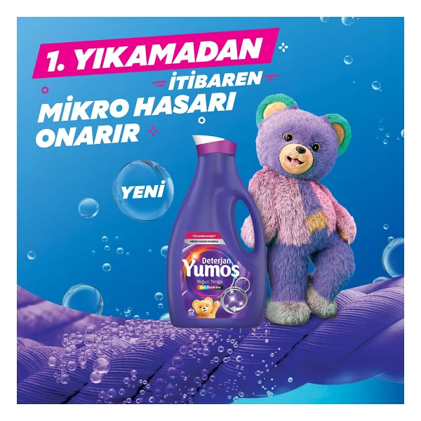 Yumoş Yoğun Terapi Tüm Renkliler için Sıvı Deterjan 2.52 lt - Görsel 3