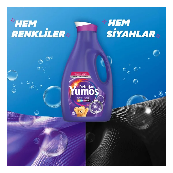 Yumoş Yoğun Terapi Tüm Renkliler için Sıvı Deterjan 2.52 lt - Görsel 4