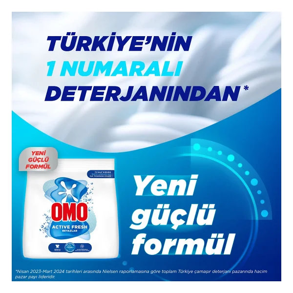 Omo Active Fresh Beyazlar için 1.5 kg Toz Deterjan - Görsel 3