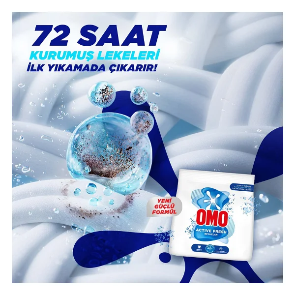 Omo Active Fresh Beyazlar için 1.5 kg Toz Deterjan - Görsel 4