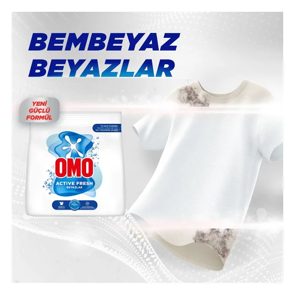 Omo Active Fresh Beyazlar için 1.5 kg Toz Deterjan - Görsel 7