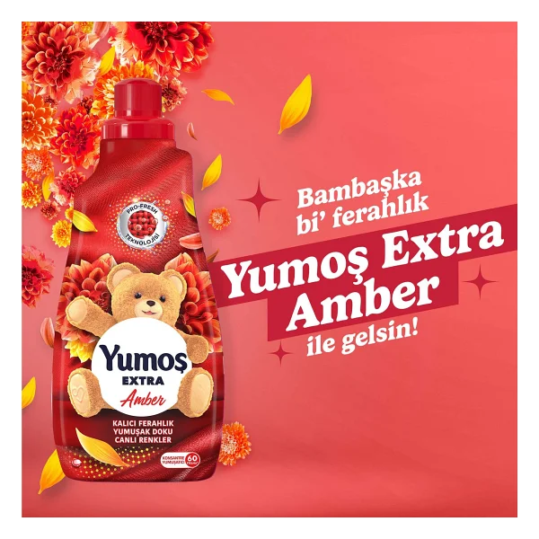 Yumoş Extra Amber Yumuşatıcı 60 Yıkama 1.44 lt - Görsel 4