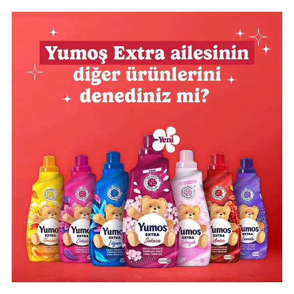 Yumoş Extra Amber Yumuşatıcı 60 Yıkama 1.44 lt - Görsel 8