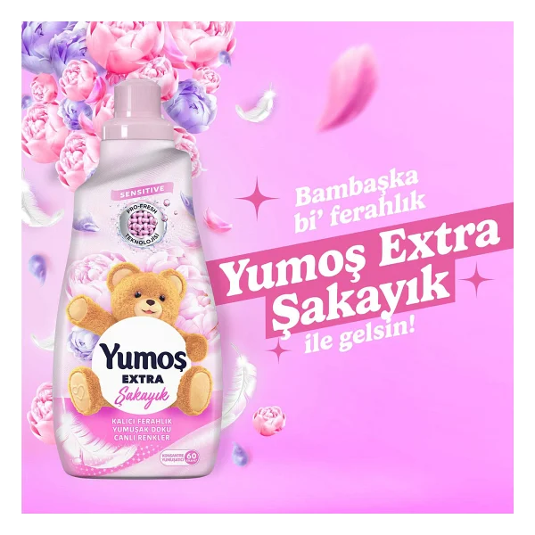 Yumoş Extra Konsantre Şakayık Yumuşatıcı 60 Yıkama 1.44 lt - Görsel 4