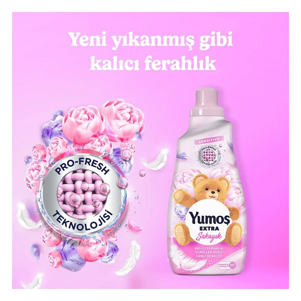 Yumoş Extra Konsantre Şakayık Yumuşatıcı 60 Yıkama 1.44 lt - Görsel 5