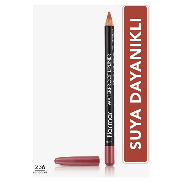 Flormar Waterproof Lipliner 236 Nut Cookie Dudak Kalemi - Görsel 2