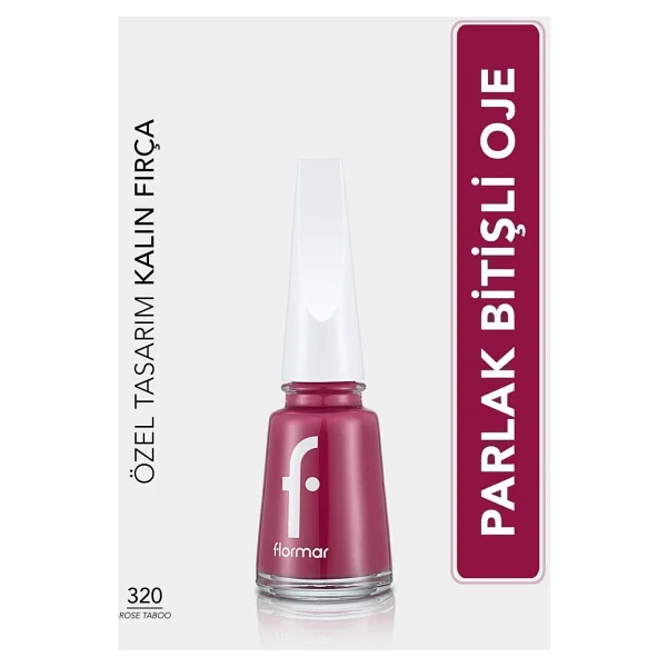 Flormar Nail Enamel 320 Rose Taboo Oje - Görsel 4
