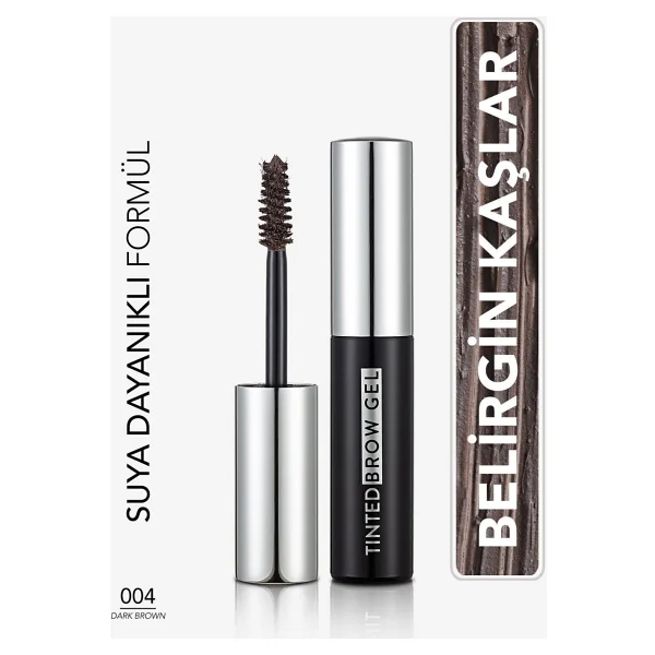Flormar Tinted Brow Gel Kaş Maskarası 004 Dark Brown - Görsel 7