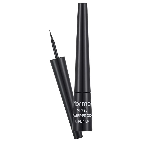 Flormar Vinyl Suya Dayanıklı Parlak Eyeliner 001 Black Yoğun Renk Veren Özelliklerle - Görsel 2
