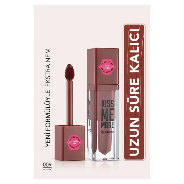 Flormar Kiss Me More Lip Tattoo 009 Intense Likit Ruj - Görsel 4