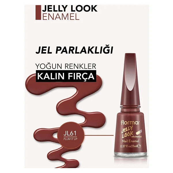 Flormar Jelly Look JL61 Plum It Up Oje - Görsel 6
