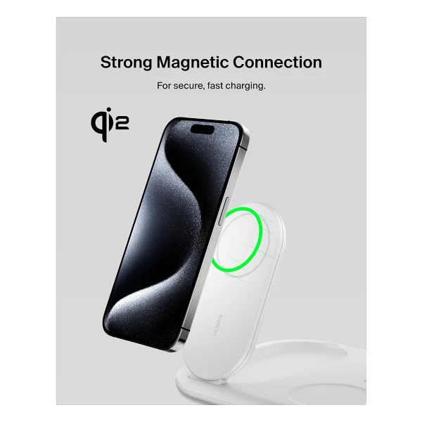 Belkin Qİ2 WIZ029VF Beyaz 3in1 Kablosuz Hızlı Şarj Aleti - Görsel 6