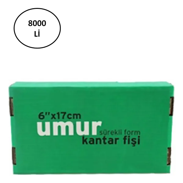 Umur Kantar Fişi 6X17cm 1 Nüsha 8000 Li 30001956 5572 - Görsel 2