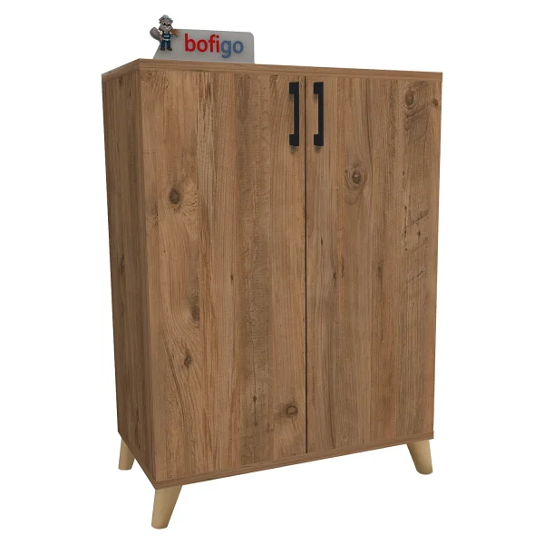 Bofigo 4 Raflı Çok Amaçlı Dolap Çok Amaçlı Mutfak Dolabı Banyo Dolabı Ceren Çam - Görsel 4