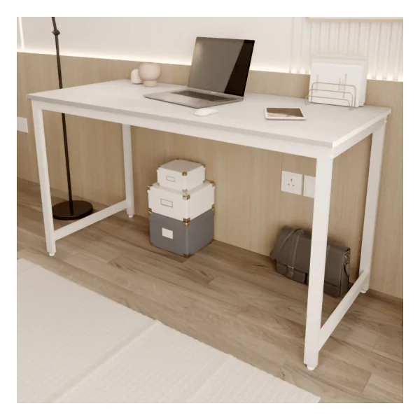 Flinder Çam/Beyaz 140x60 Çalışma Masası, Bilgisayar Masası, Ofis Masası - Görsel 6