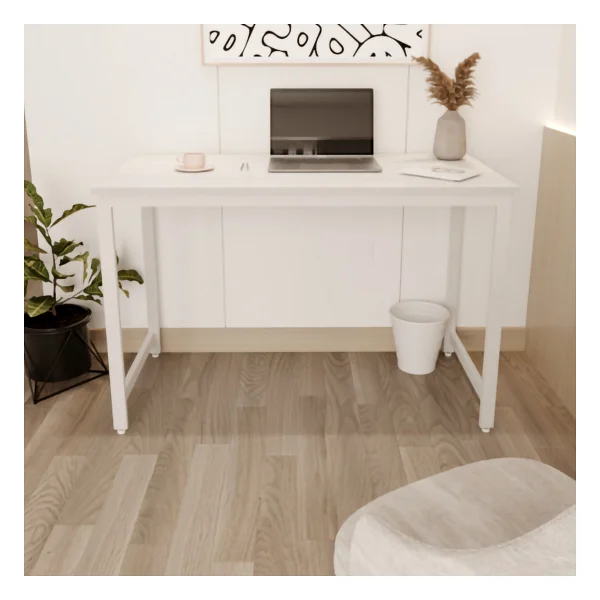 Flinder Çam/Beyaz 140x60 Çalışma Masası, Bilgisayar Masası, Ofis Masası - Görsel 2