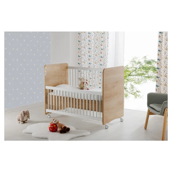 Babywhen BW1066 Pratik Sallanır Tekerlekli Anne Yanı Beşik 60x120 cm - Görsel 3