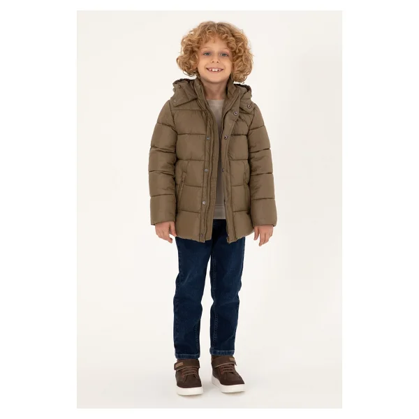 U.S. Polo Assn 50293910 Kapüşonlu Çocuk Şişme Mont - Görsel 6