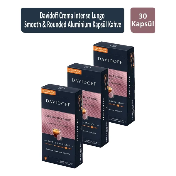 Davidoff Crema Intense Lungo Smooth & Rounded Kapsül Kahve x 3 Adet - Görsel 5